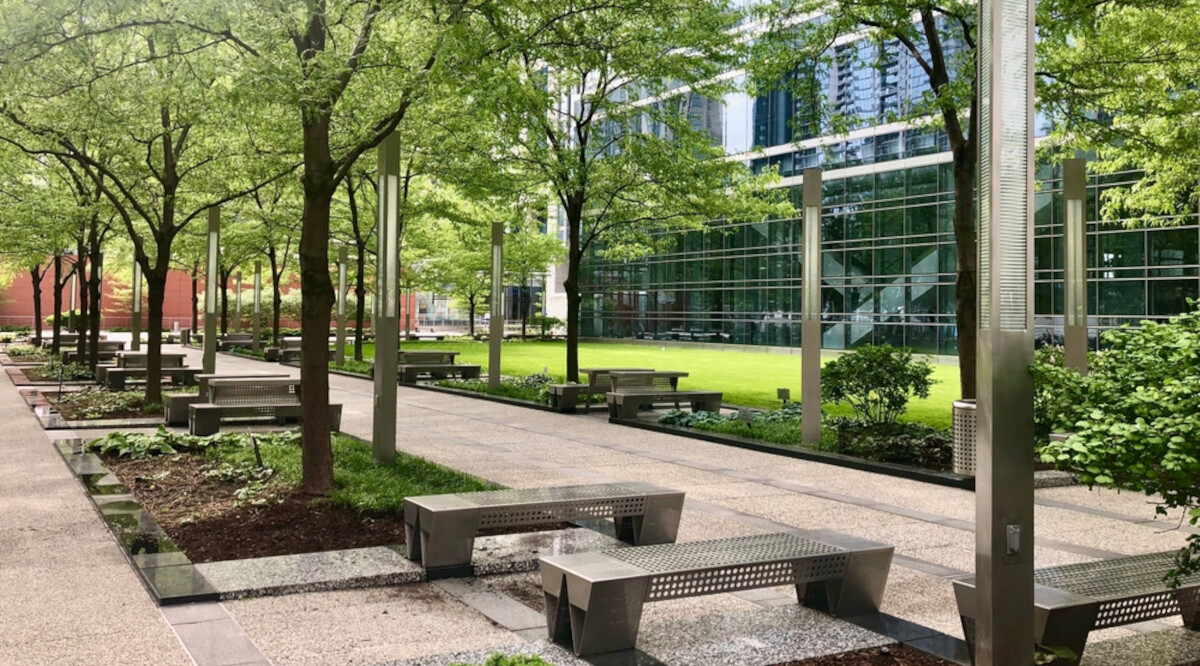 Eine Oase im Arbeitsalltag – Grünanlagen im Büropark